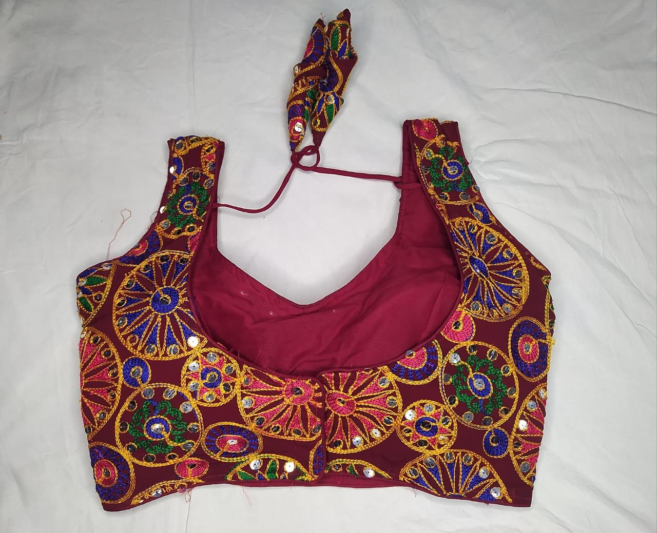 Navratri Fancy Deep Neck Party Wear Blouse - Anant Exports