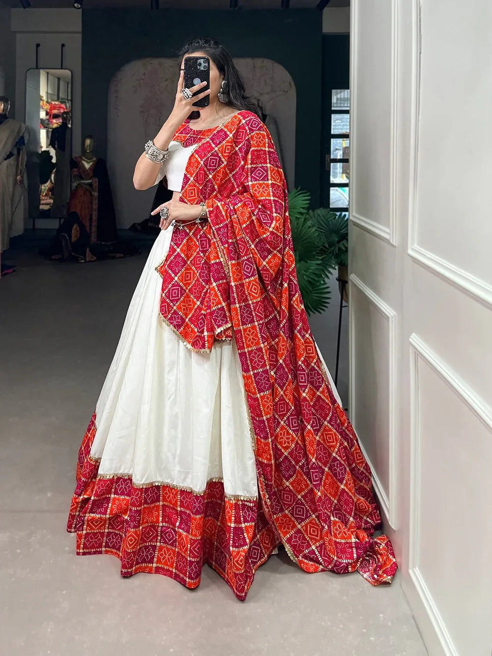 Beautiful Designer Bandhej Print Lehenga Choli - Anant Exports