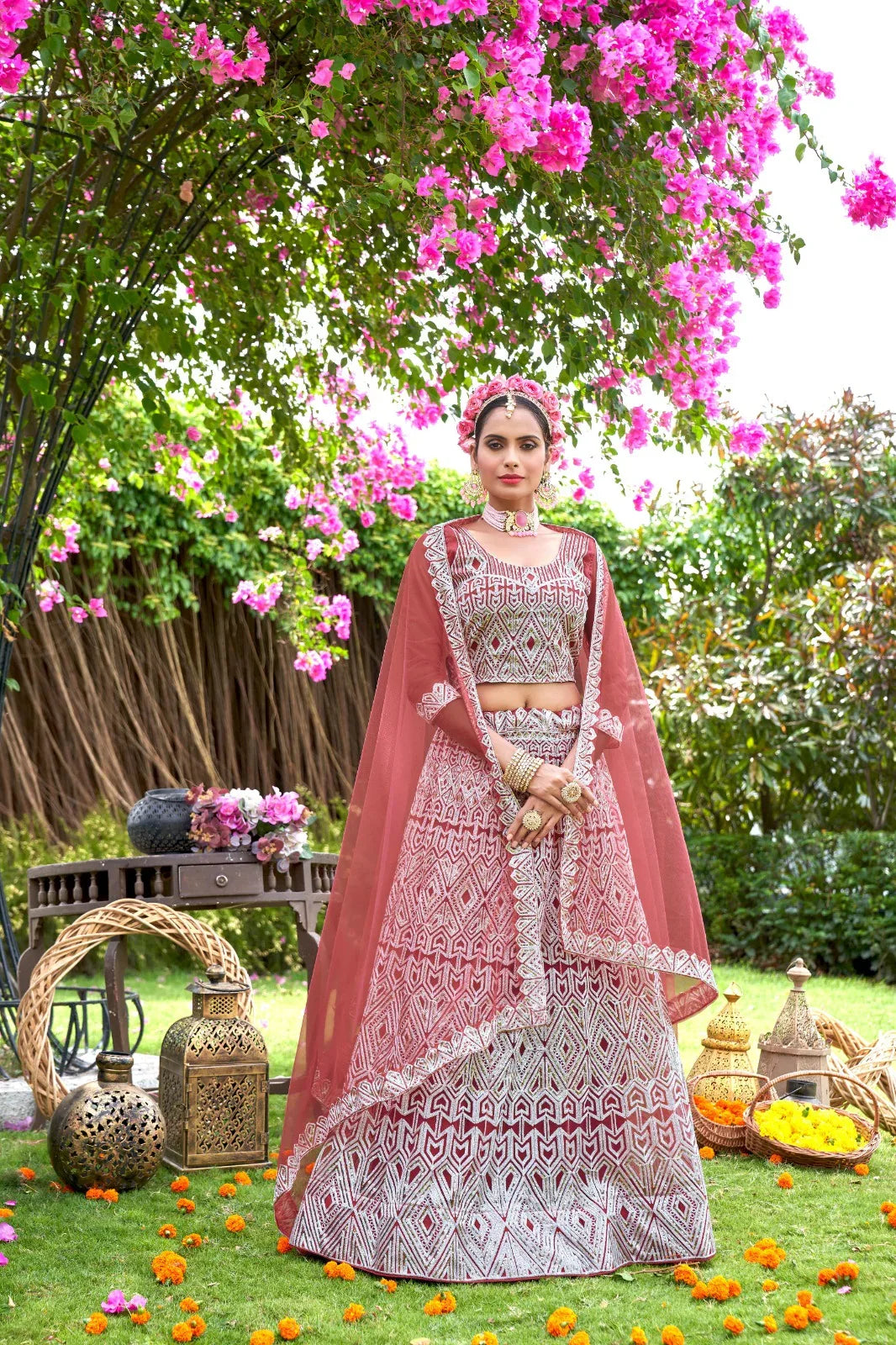 Varni Zeeya Sakshi Designer Partywear Lehenga D.No. 19003 - Anant Exports