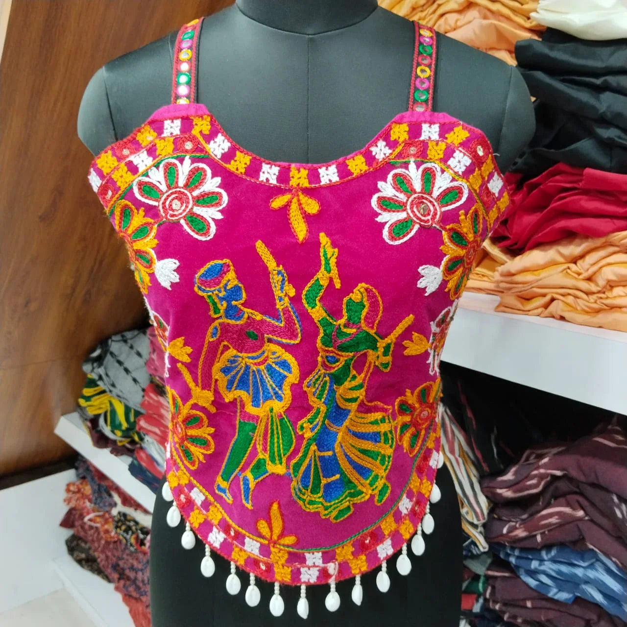 Navratri Special Fancy Kodi Sleevless Blouse - Anant Exports