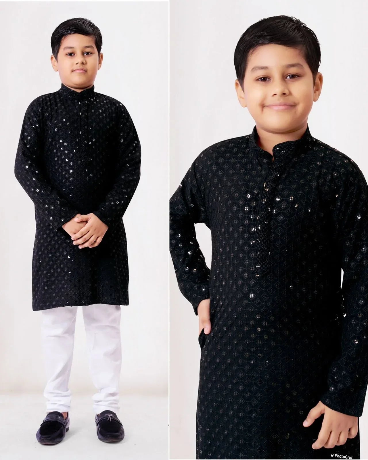 Prince Heavy Chikankari Kids Wear Kurta Pajama - Anant Exports