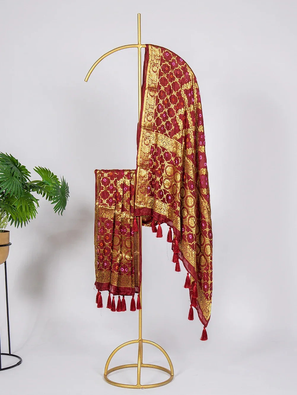 Occasion Wear Bandhej Dupatta D.No. 4017 - Anant Exports