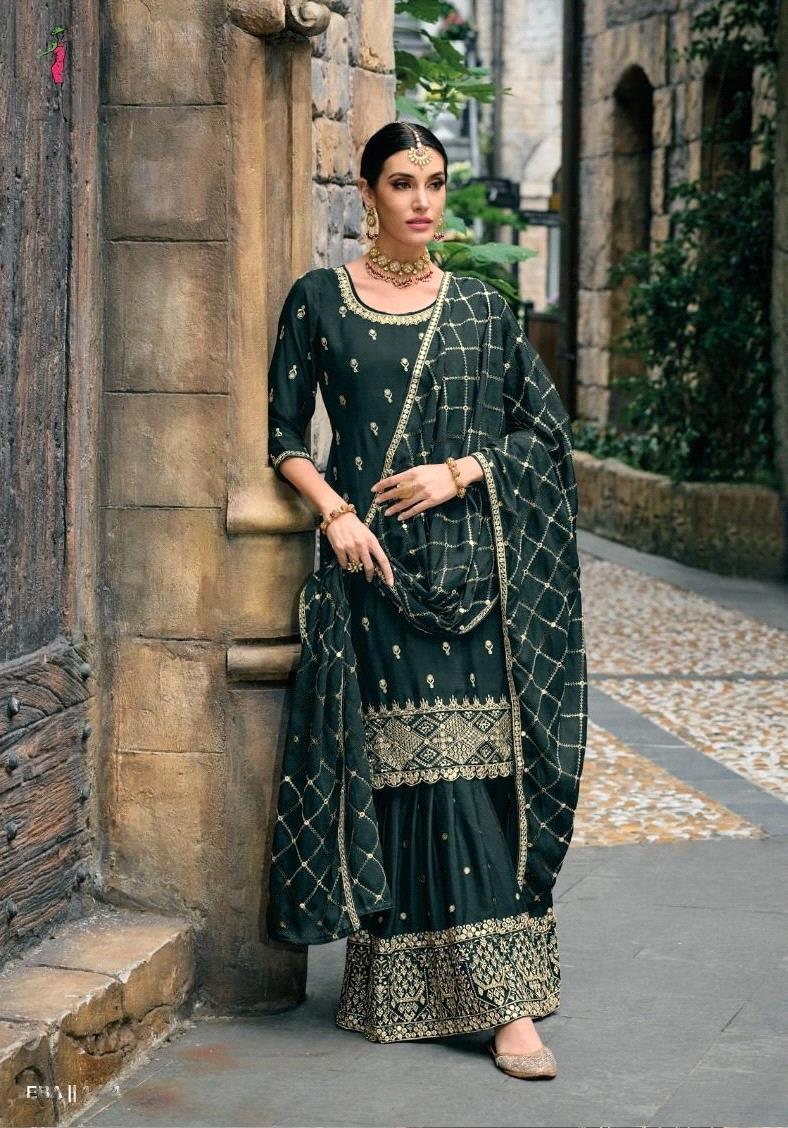 Jugani By Eba Designer Heavy Wedding Salwar Suit D.No. 1604 - Anant Exports