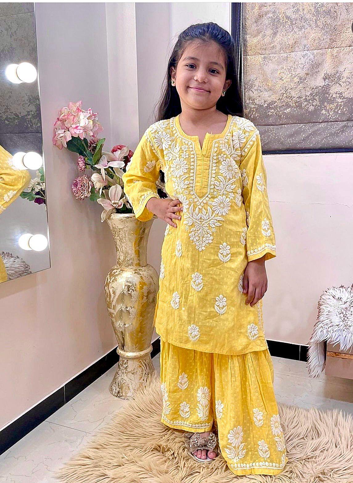 Ready To Wear Sharara Kids Suit D.No. 140 - Anant Exports