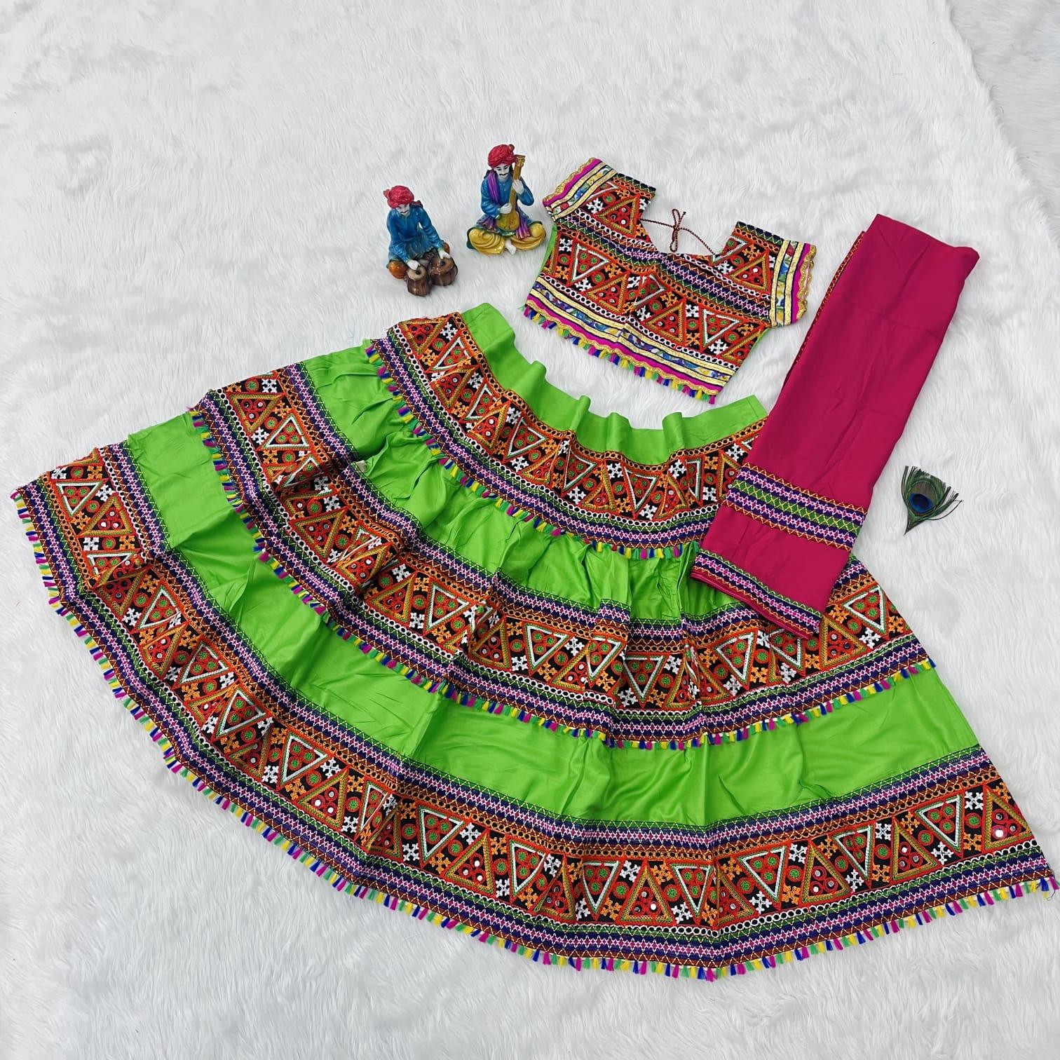 Mahi Navratri Traditional Kids Lehnga - Anant Exports