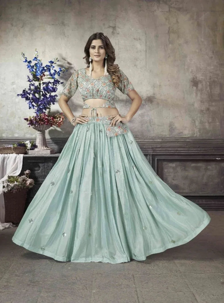 Party Wear Designer Crop top Style Lehenga Choli Frill & Flare Vol. 5 | Buy Online at Anant Exports Party Wear Designer Crop top Style Lehenga Choli Frill & Flare Vol. 5 | Buy Online at Anant Exports