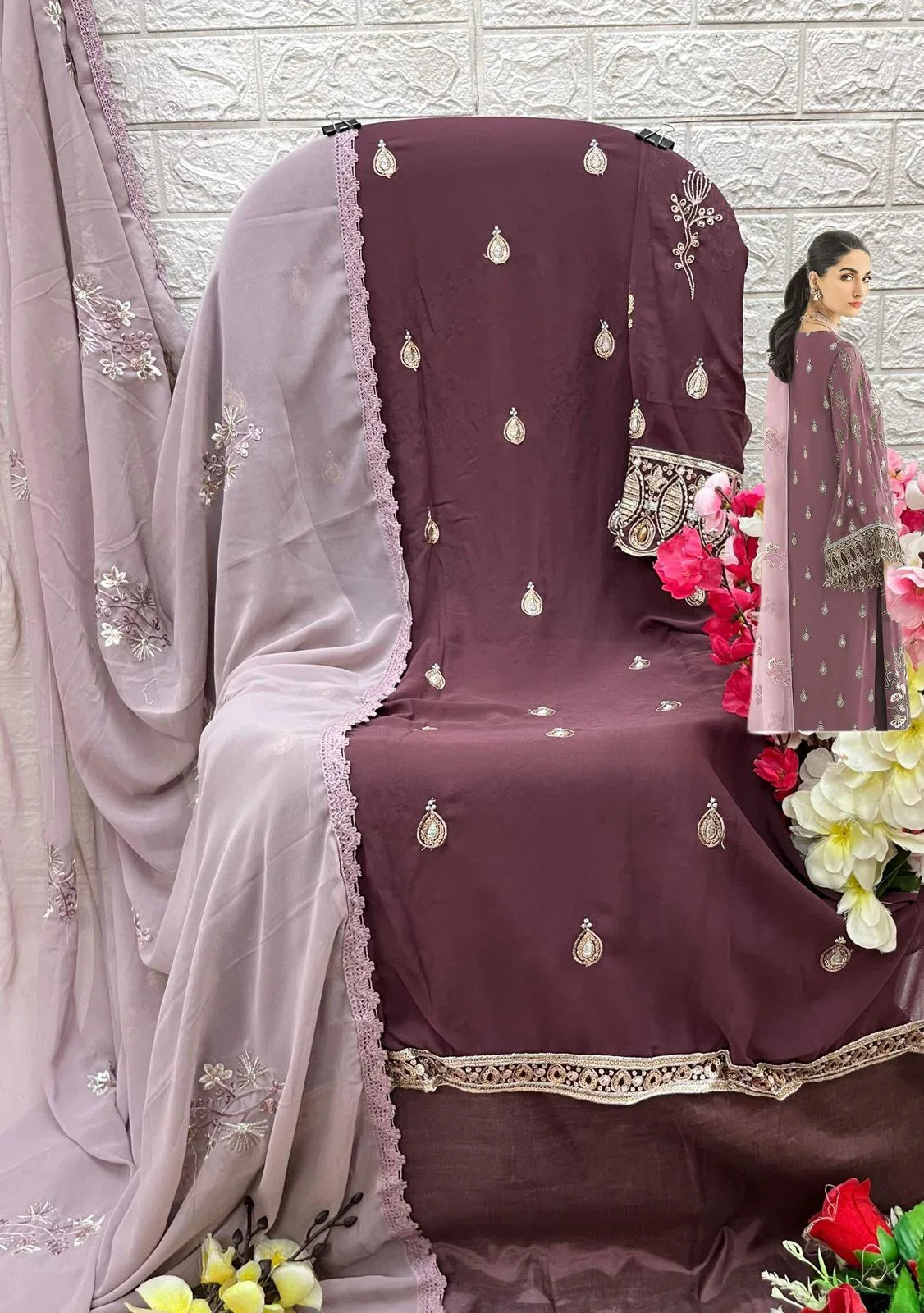 Shree Fab Designer Pakistani Suit D.No.S935-B