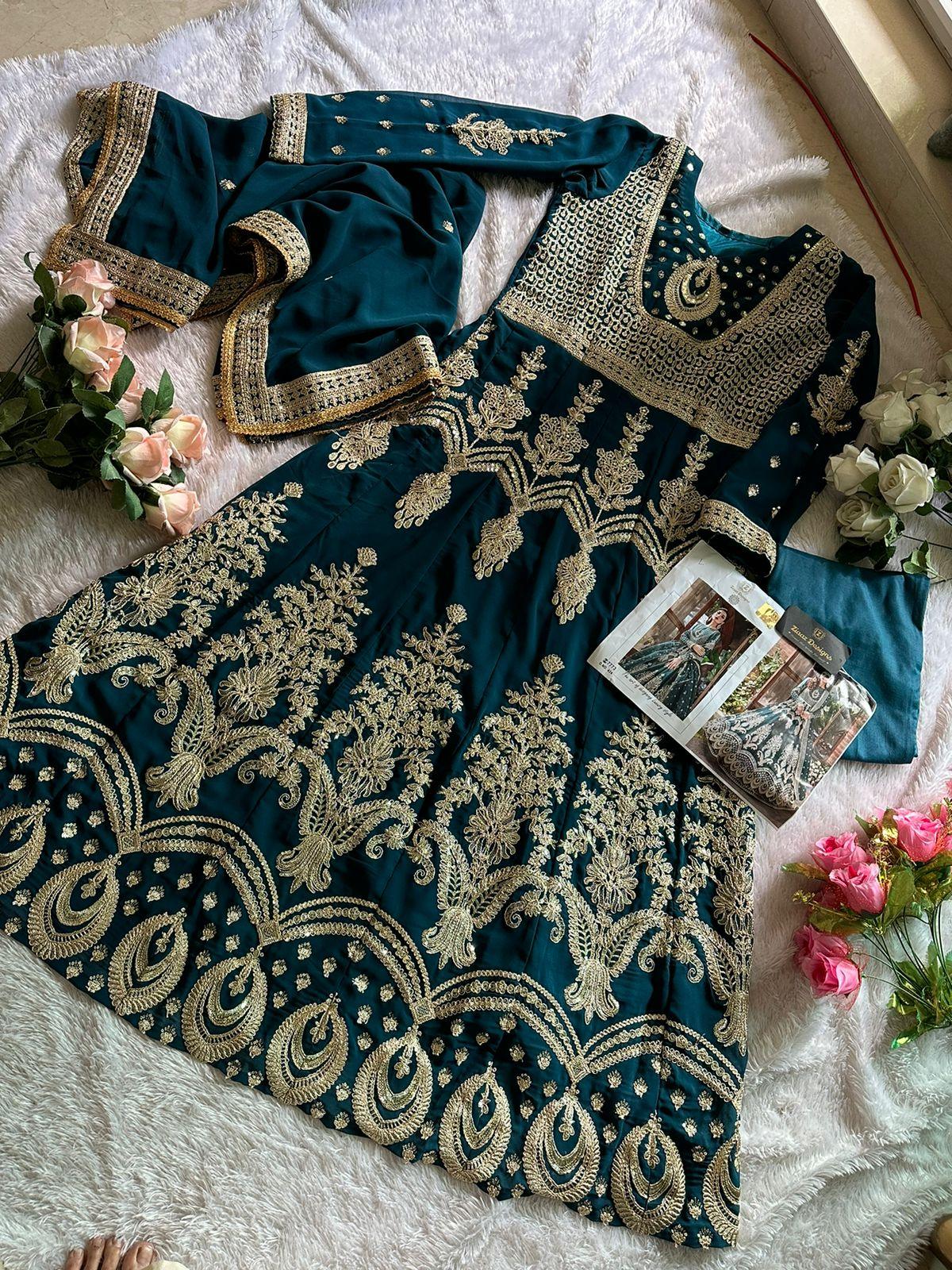 Ziaaz 7773 Designer Festive Wear Pakistani Suit D.No.424-A