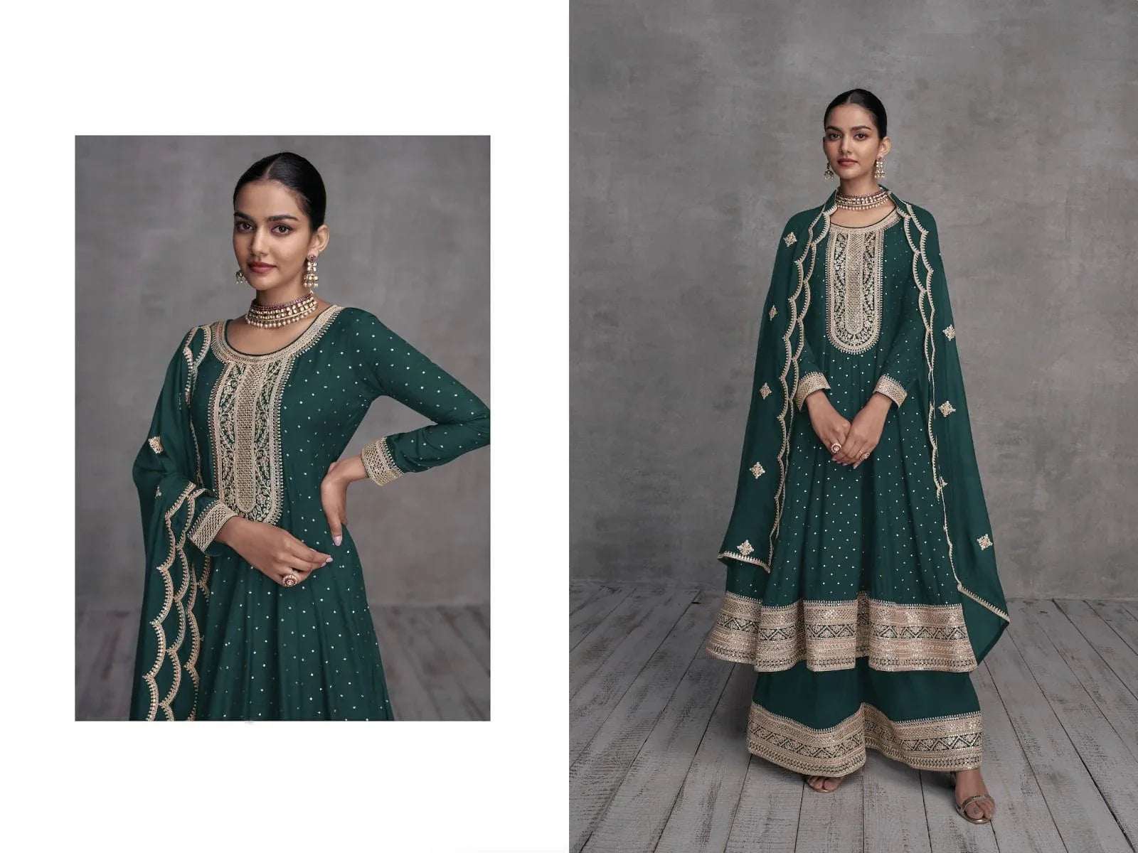 Designer Occasion Wear Anarkali Style Salwar Suit