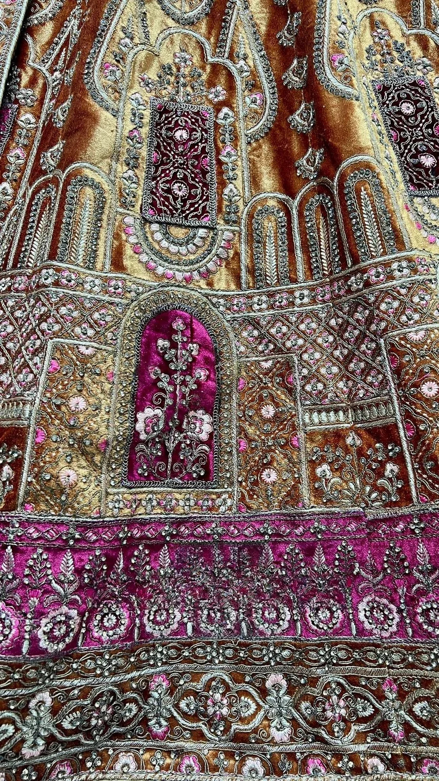 Bridal Velvet Embroidered Lehenga Choli D.No 2491-C - Anant Exports