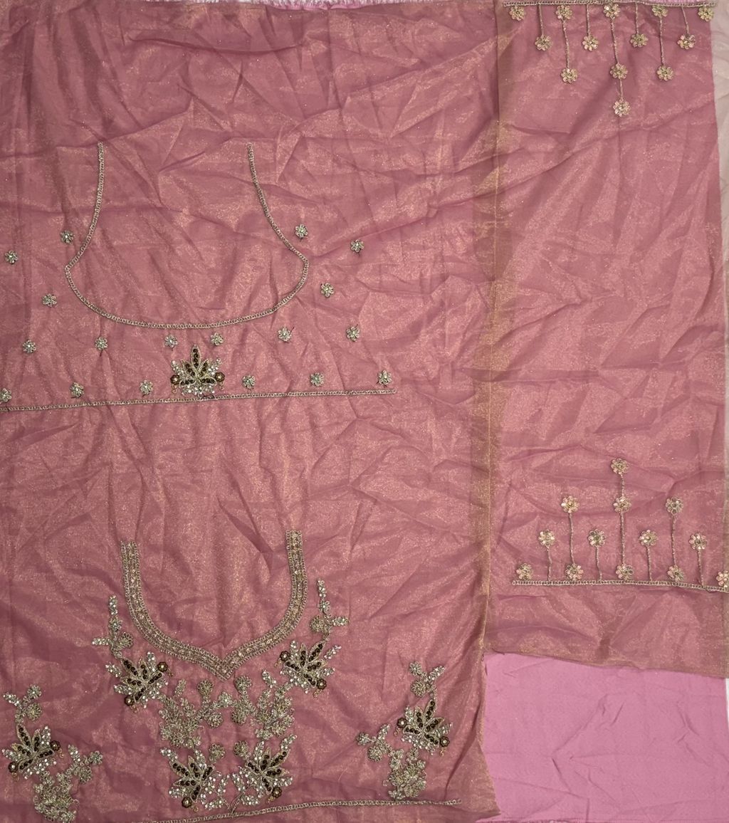 Pink Pure Soft Heavy Net Fancy Embroidery Work Bridal Lehenga Choli