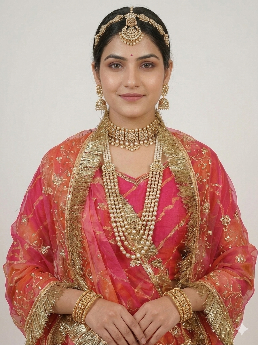 Yellow Pure Semi Georgette Gotta Patti Rajasthani Rajputi Lehenga Choli
