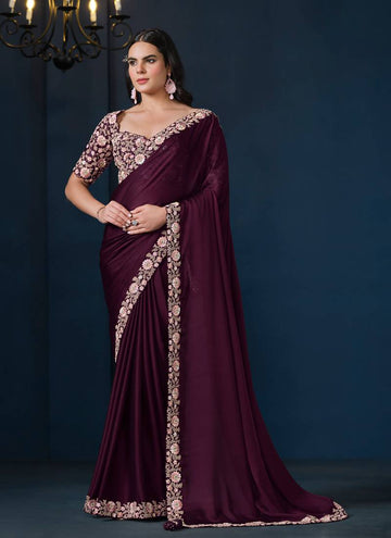Satin Saree