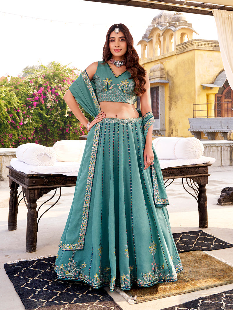 Sky Blue Color Chocolate Crush Chaniya Choli