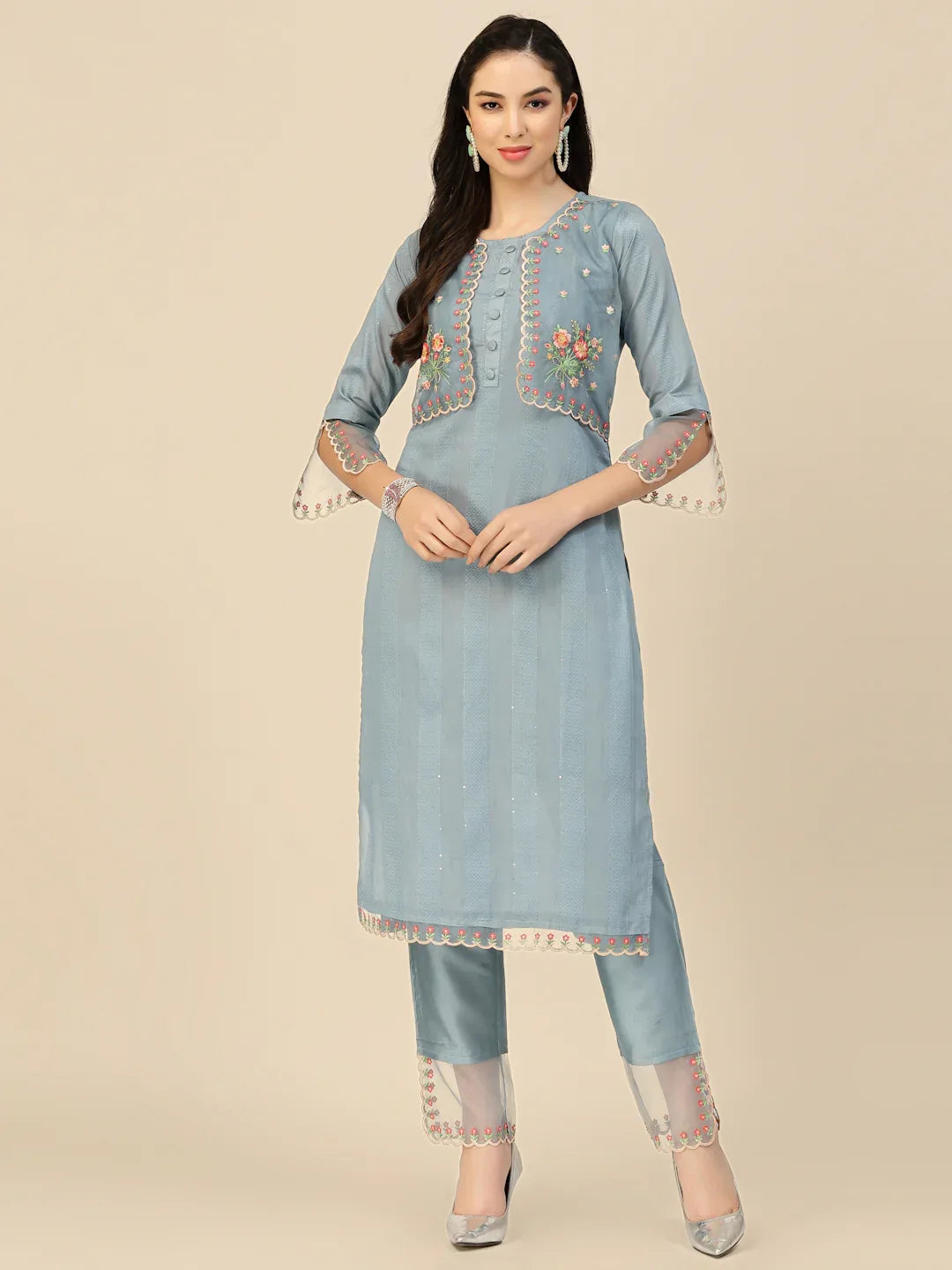 SALIMAR VOL 09 FESTIVE WEAR KURTI-SET D.NO. 1372 - Anant Exports