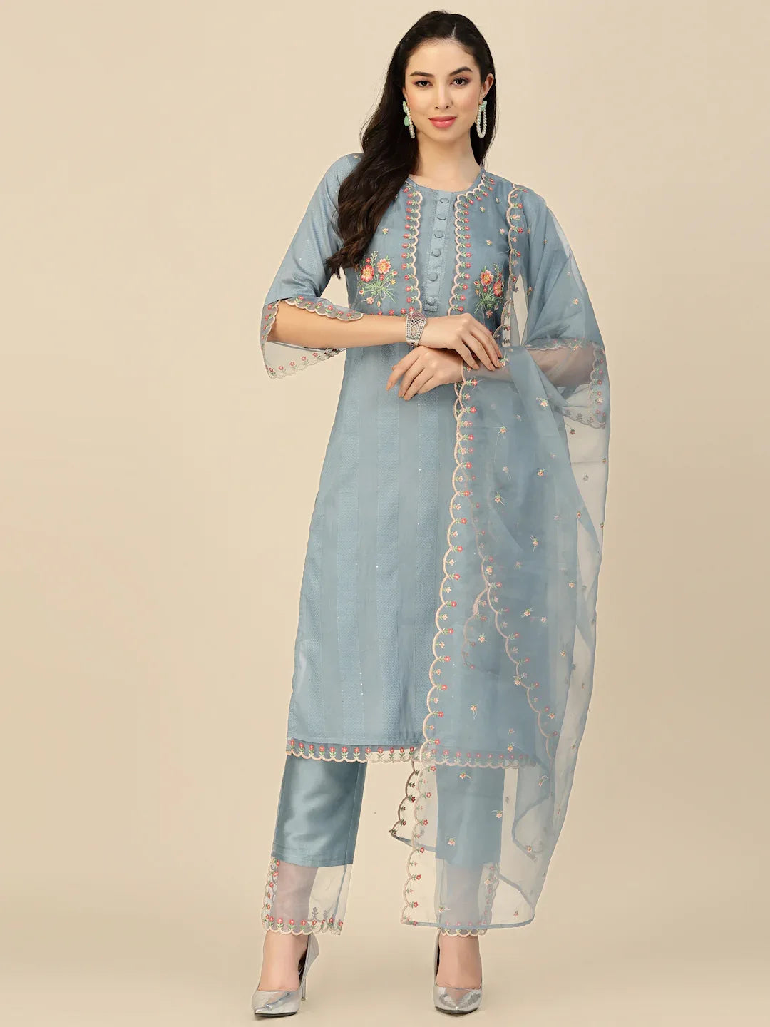 SALIMAR VOL 09 FESTIVE WEAR KURTI-SET D.NO. 1372 - Anant Exports