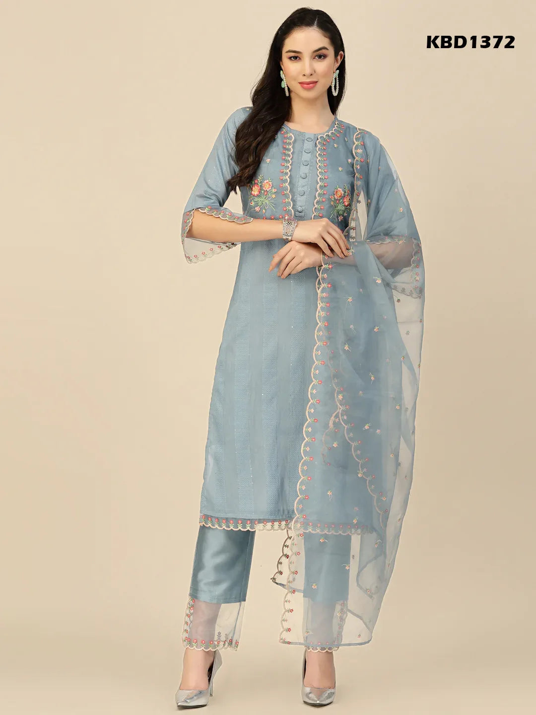 SALIMAR VOL 09 FESTIVE WEAR KURTI-SET D.NO. 1372 - Anant Exports