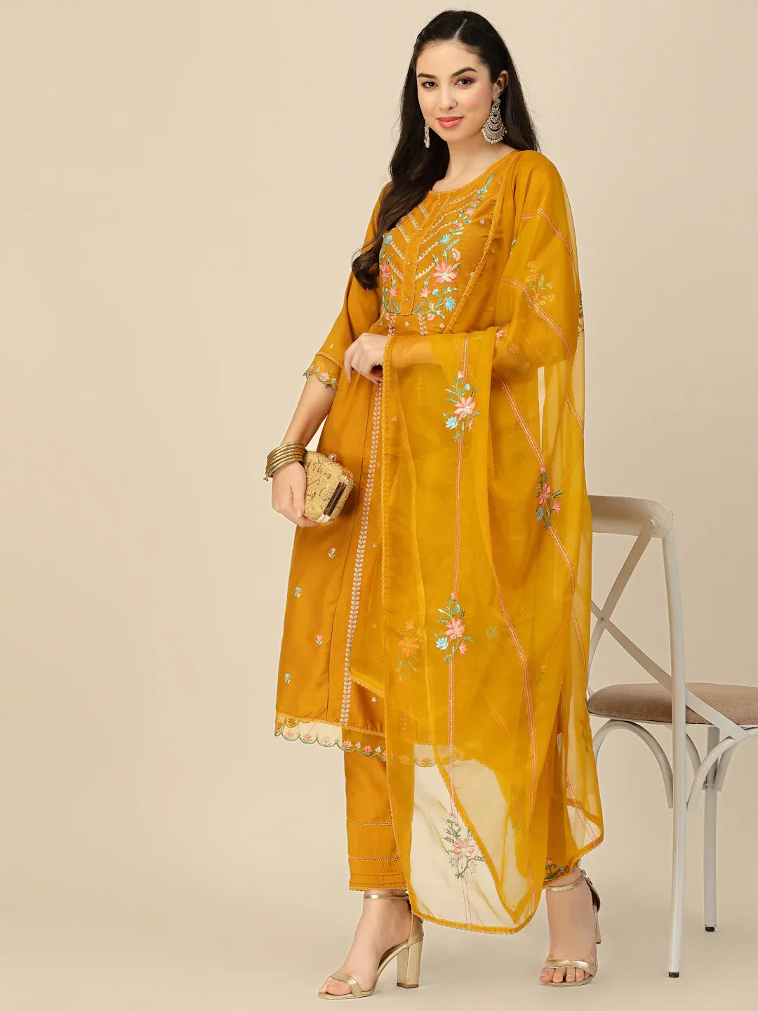 SALIMAR VOL 09 FESTIVE WEAR KURTI-SET D.NO. 1373 - Anant Exports