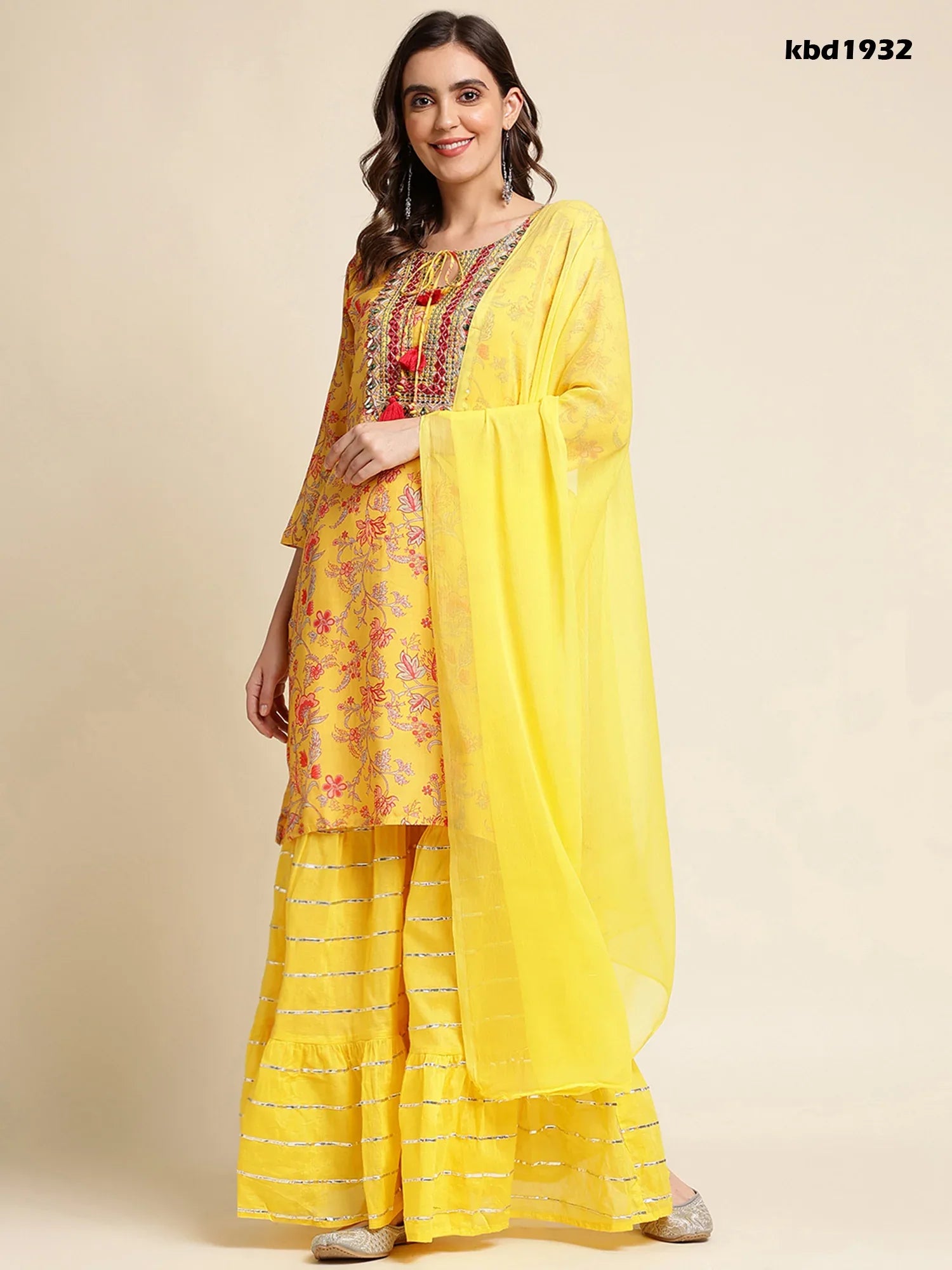 DISHA VOL 03 FESTIVE WEAR KURTI D.NO. KBD1932 - Anant Exports