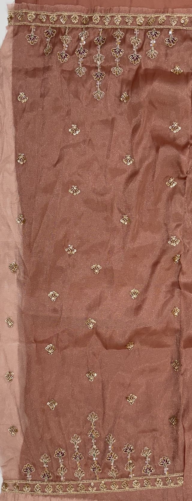 Pink Pure Chandnia Silk Handwork Motif Peacock Pattern Crystal Beads Multi Thread Dori & Sequins Work Bridal Lehenga Choli