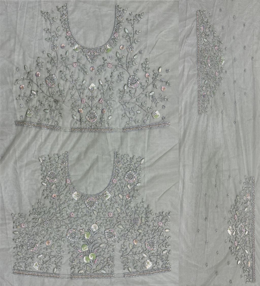 Pista Pure Soft Net Heavy Embroidery Work Bridal Lehenga