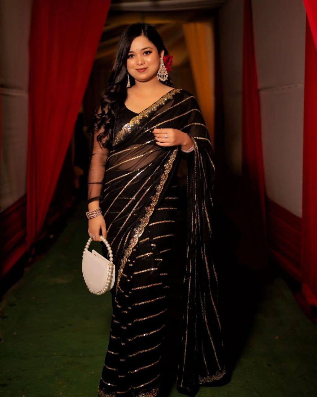Sequins Saree
