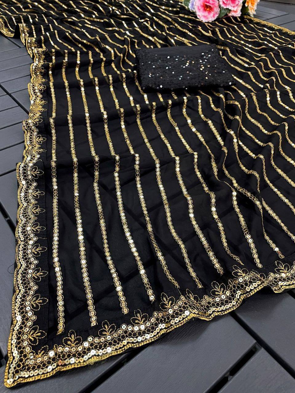 Sequins Saree