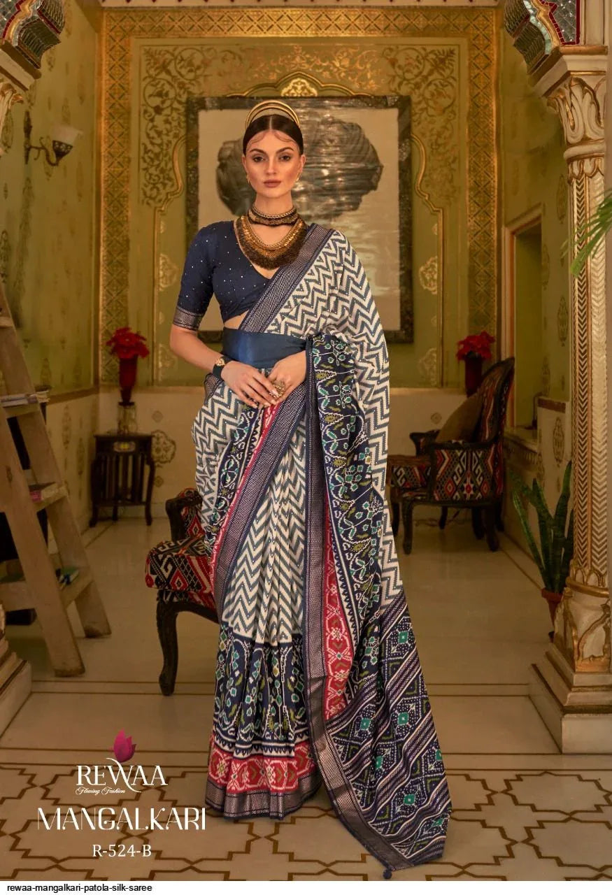 Rewaa Mangalkari Patola Silk Saree (1595x12)