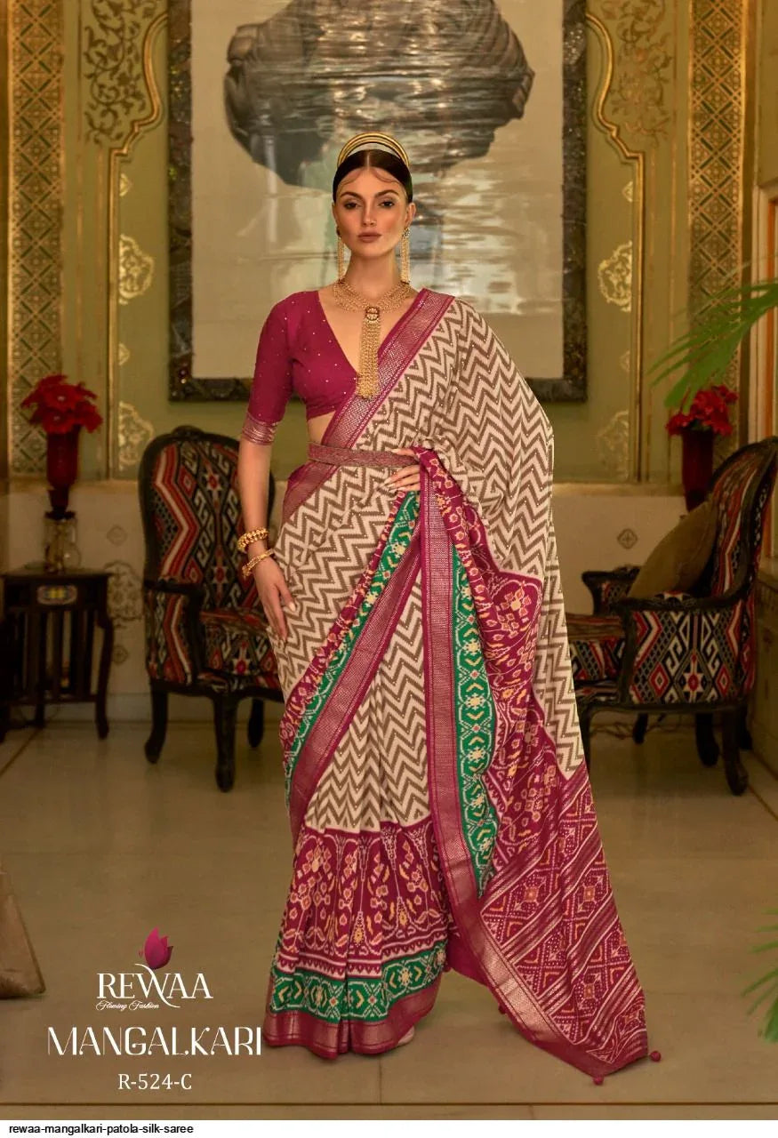 Rewaa Mangalkari Patola Silk Saree (1595x12)