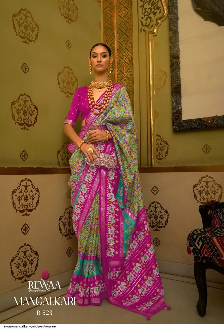 Rewaa Mangalkari Patola Silk Saree (1595x12)