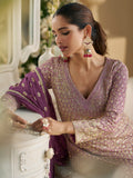 Royal Purple Hand Swarovski Palazzo Suit