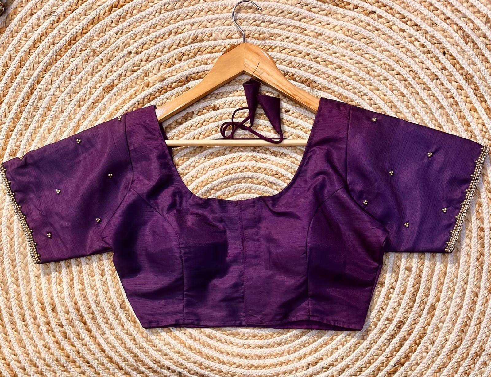 Beautiful Designer Golden Handcrafted Blouse - Anant Exports