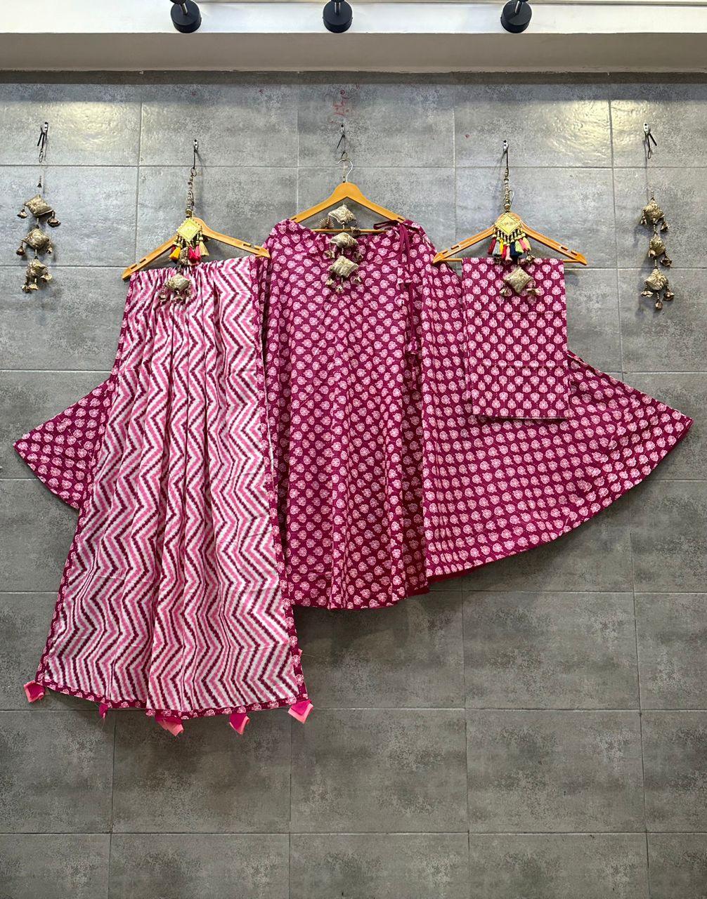 Beautiful Designer Cotton Lehenga Choli - Anant Exports