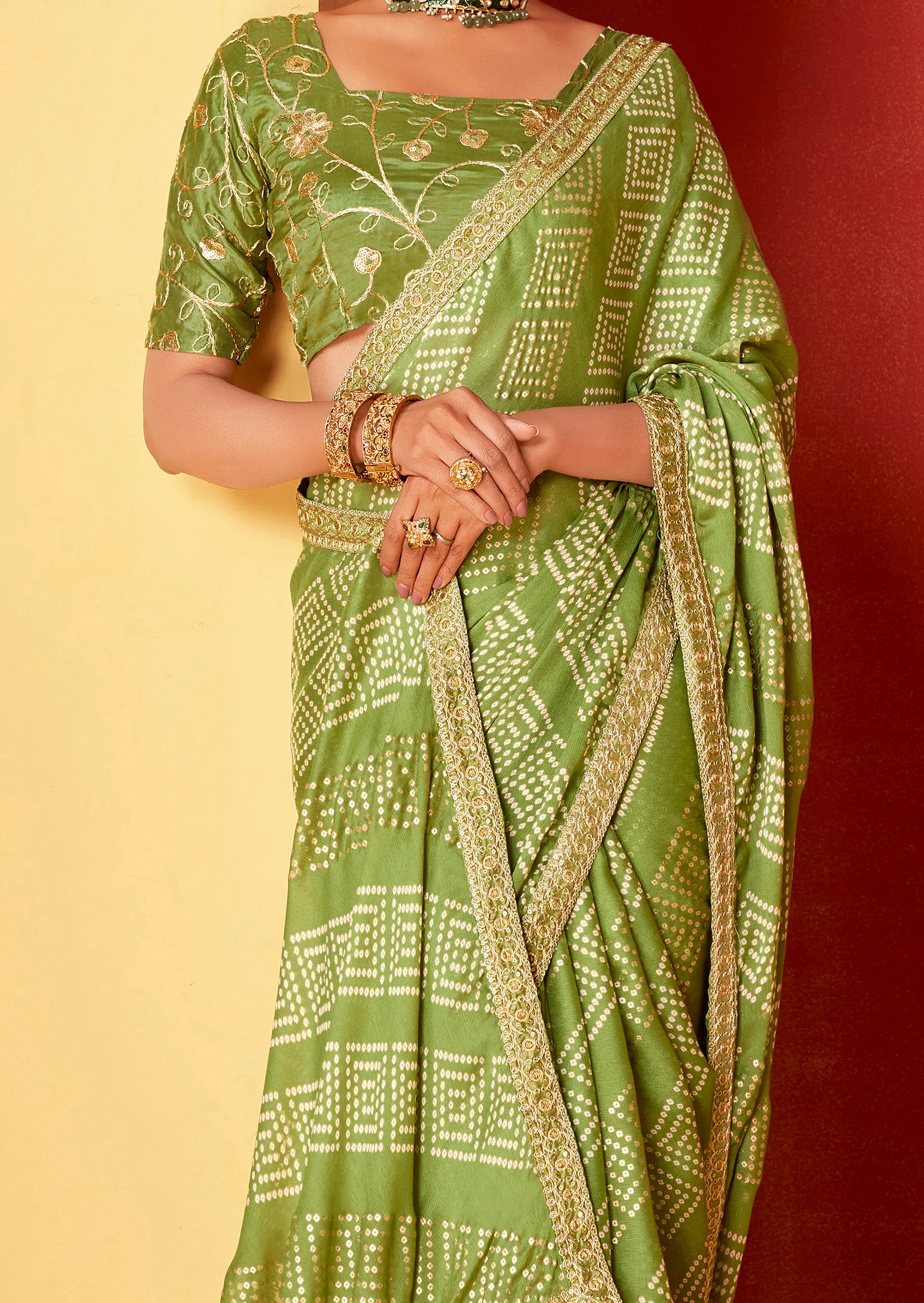 Beautiful Designer Occasion Wear Pure Chiffon Saree