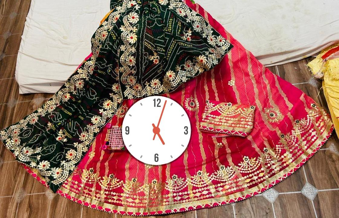 Rajsthani Traditional Rajputi Pure Kota Doriya Lehenga Choli. - Anant Exports