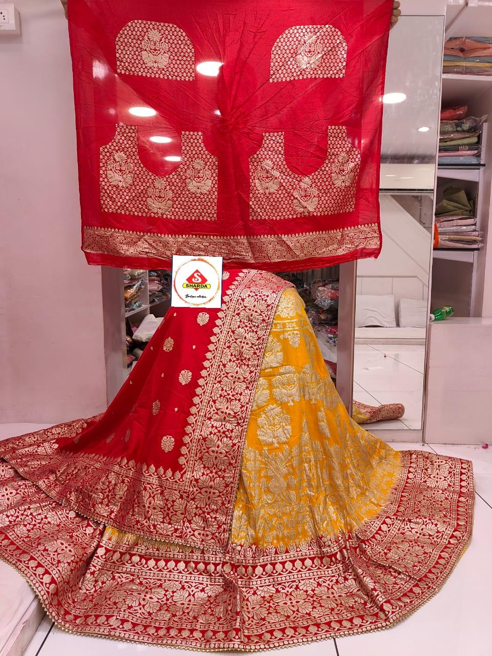 Rajasthani Traditional Dola Silk Lehenga Chunni - Anant Exports