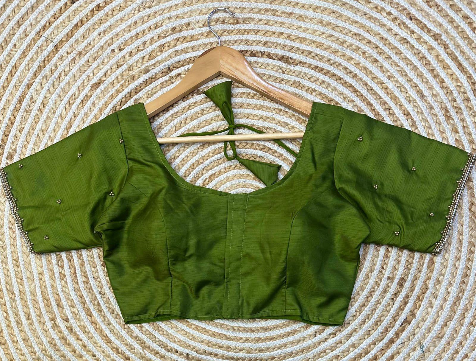 Beautiful Designer Golden Handcrafted Blouse - Anant Exports