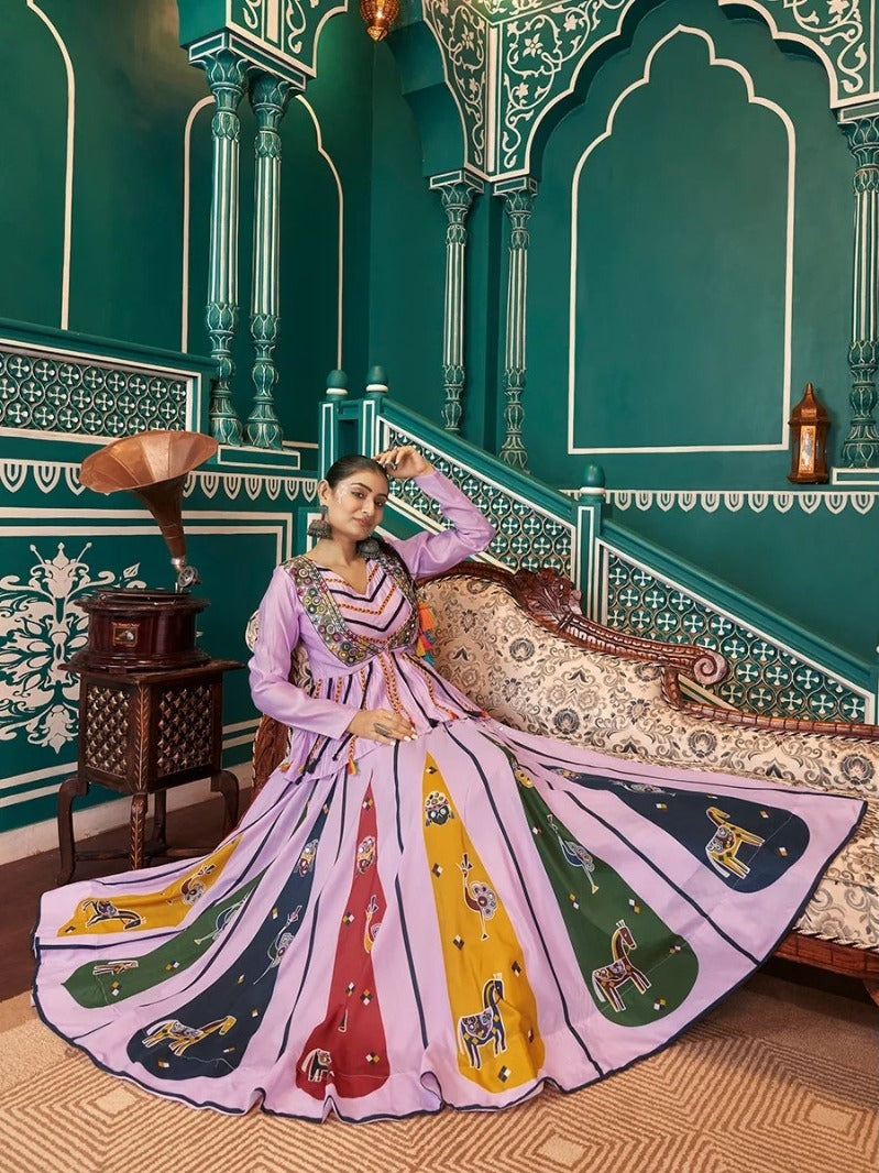 Navratri Garba Special Kedia Jacket Style Chaniya Chol Women&