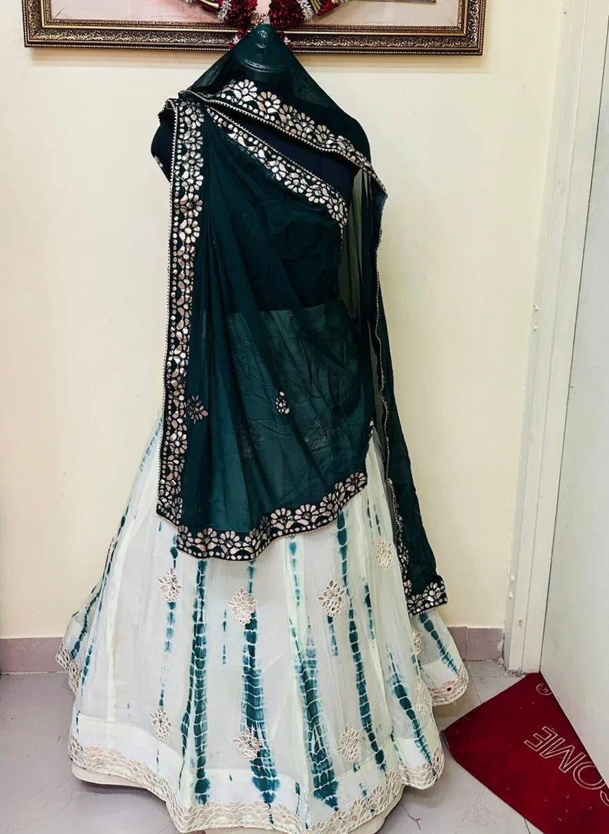 Rajsthani Traditional Gottapatti Shibori Lehanga Chunni - Anant Exports