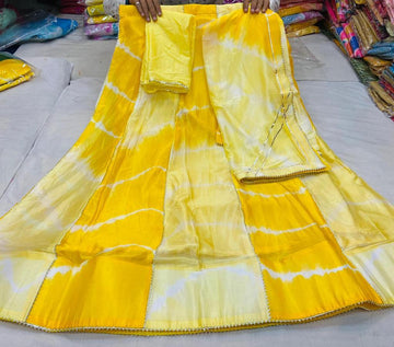 Rajsthani Lehriya Multi colourful design Lehenga Choli