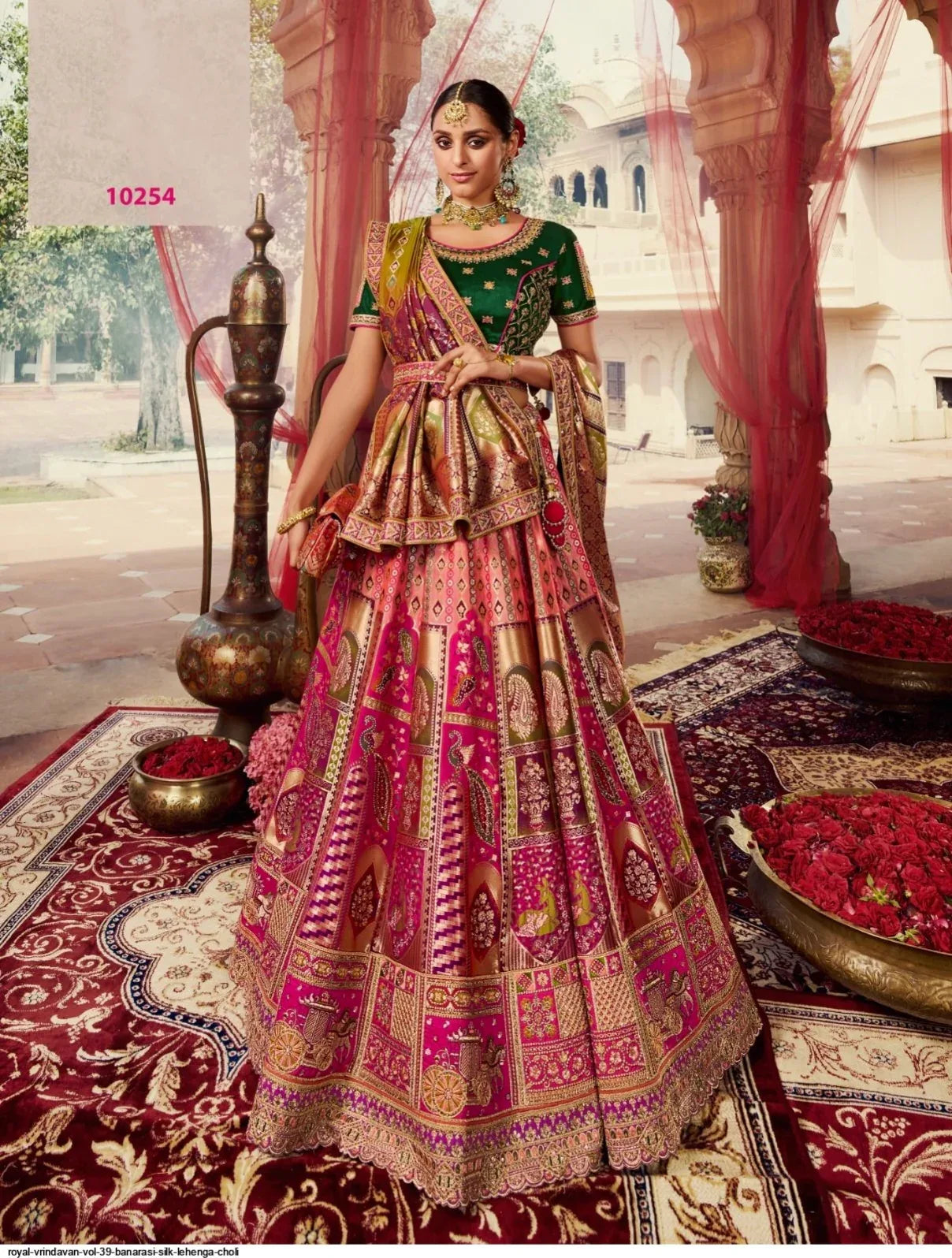 Wedding Special Looks For Royal Banarasi Lehenga Dno 10254 - Anant Exports