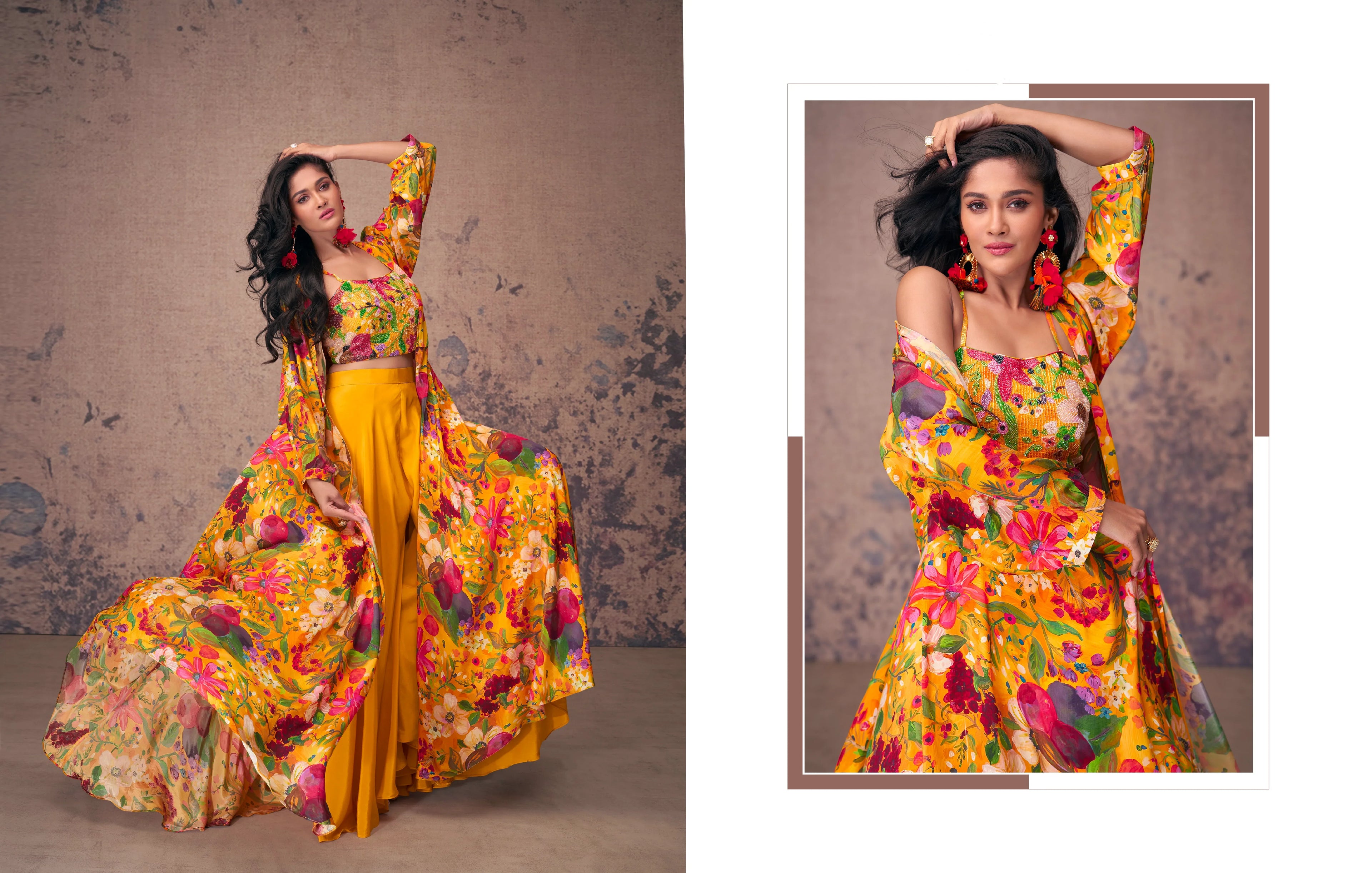 Beautiful Designer Occasion Wear Indo Western Dress