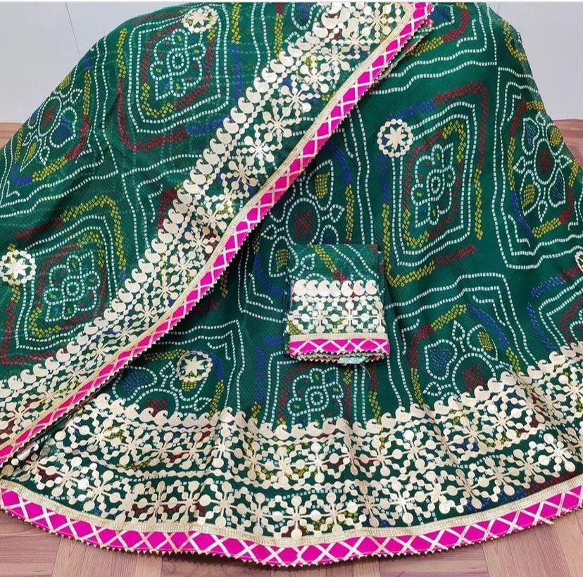 Rajsthani Traditional Rajputi Pure Bandhej Lehenga Chunri - Anant Exports
