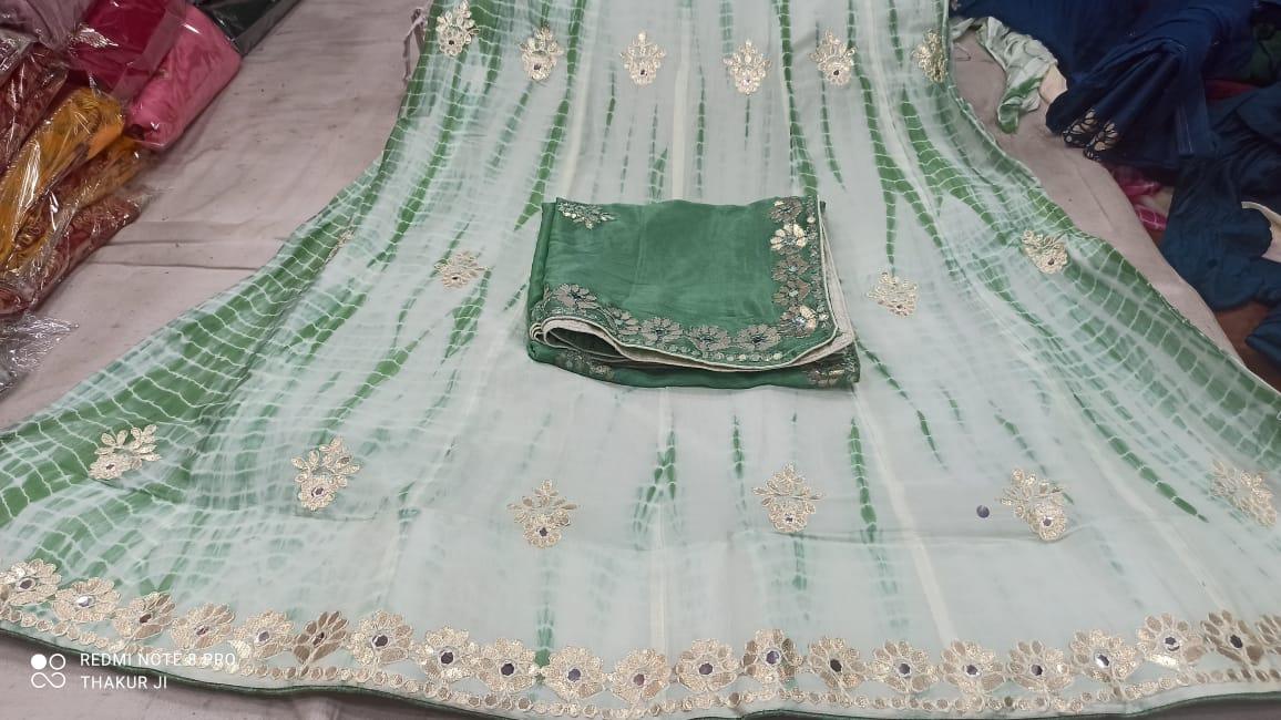 Rajsthani Traditional Gottapatti Shibori Lehanga Chunni - Anant Exports