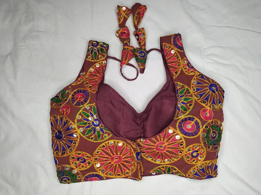 Navratri Fancy Deep Neck Party Wear Blouse - Anant Exports