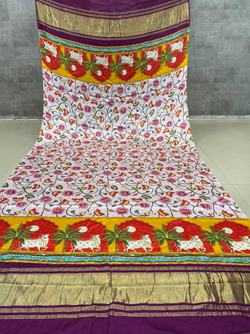 Designer Digital Print Gaji Modal Silk Duptta