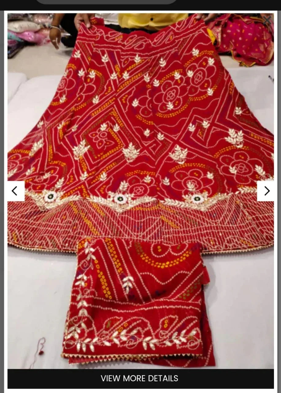 Rajsthani Traditional Rajputi Bandhej Lehenga Choli - Anant Exports