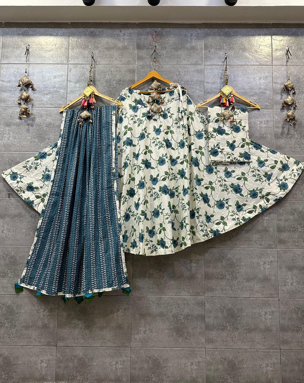 Beautiful Designer Cotton Lehenga Choli - Anant Exports