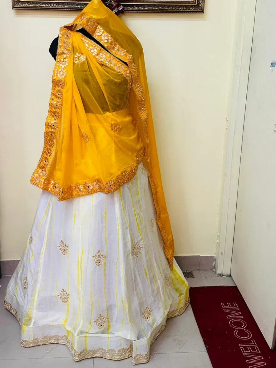 Rajsthani Traditional Gottapatti Shibori Lehanga Chunni - Anant Exports