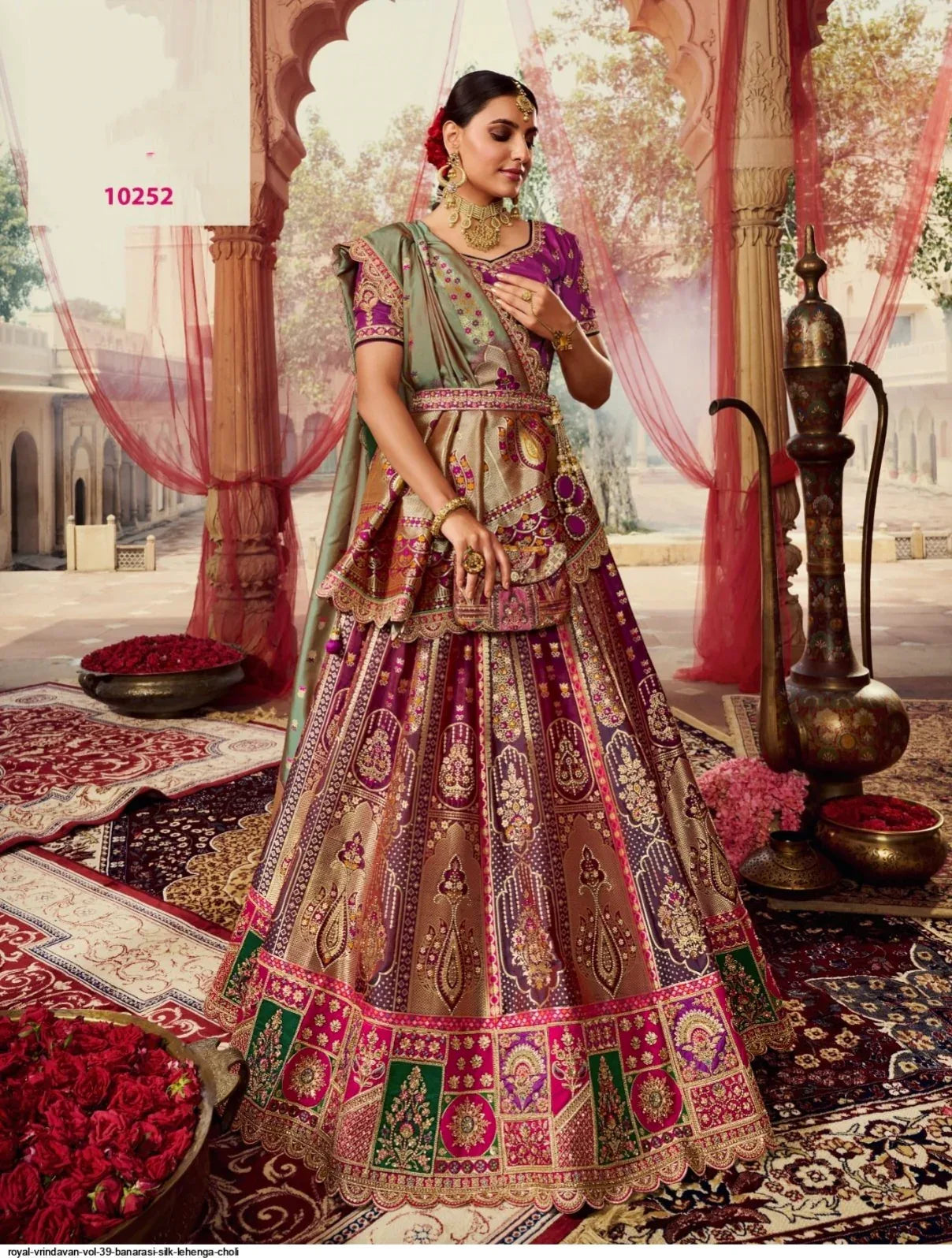 Wedding Special Looks For Royal Banarasi Lehenga Dno 10252 - Anant Exports